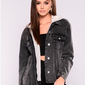 Black fashionova denim jacket